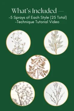 Decorator's Warehouse Natural Elegance Sprays Mini Bundle > Tree Toppers|Sprays Mini Bundles