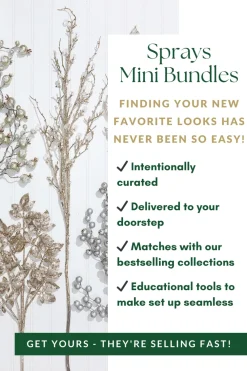 Decorator's Warehouse Natural Elegance Sprays Mini Bundle > Tree Toppers|Sprays Mini Bundles