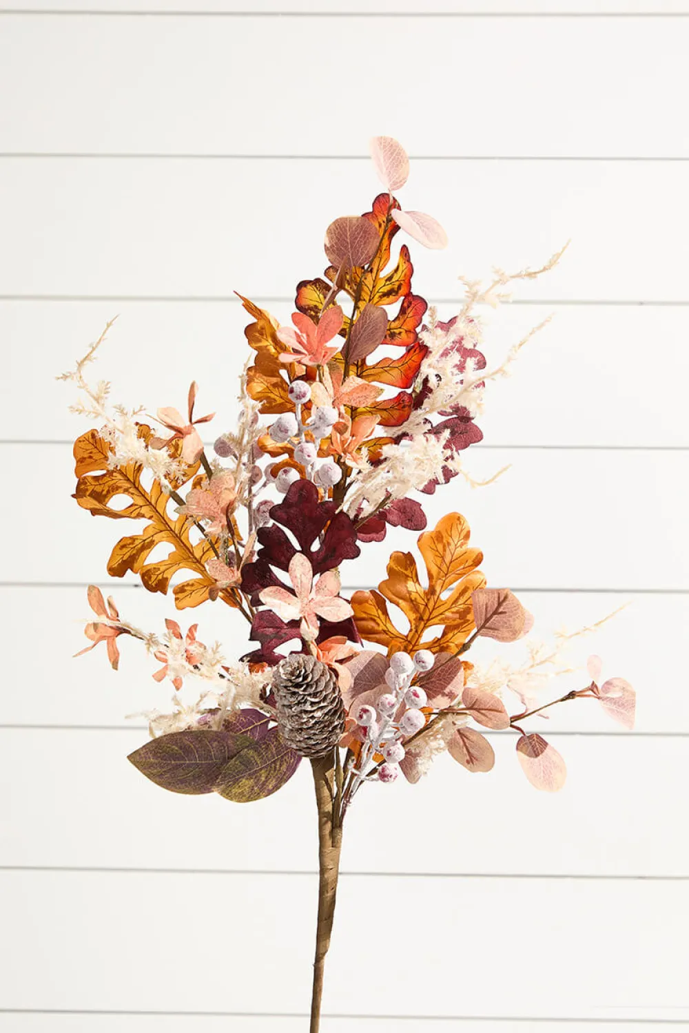 Decorator's Warehouse 28" Natural Leaf Berry Cone Spray > Fall Decor|Fall Decor
