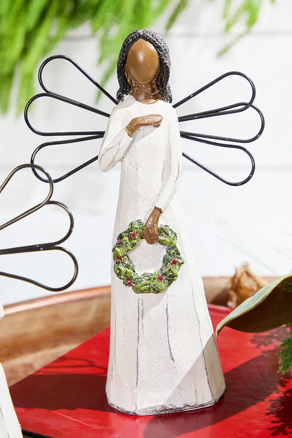 Decorator's Warehouse 7" Natural Tabletop Angel > Cardinal|Santas & Angels