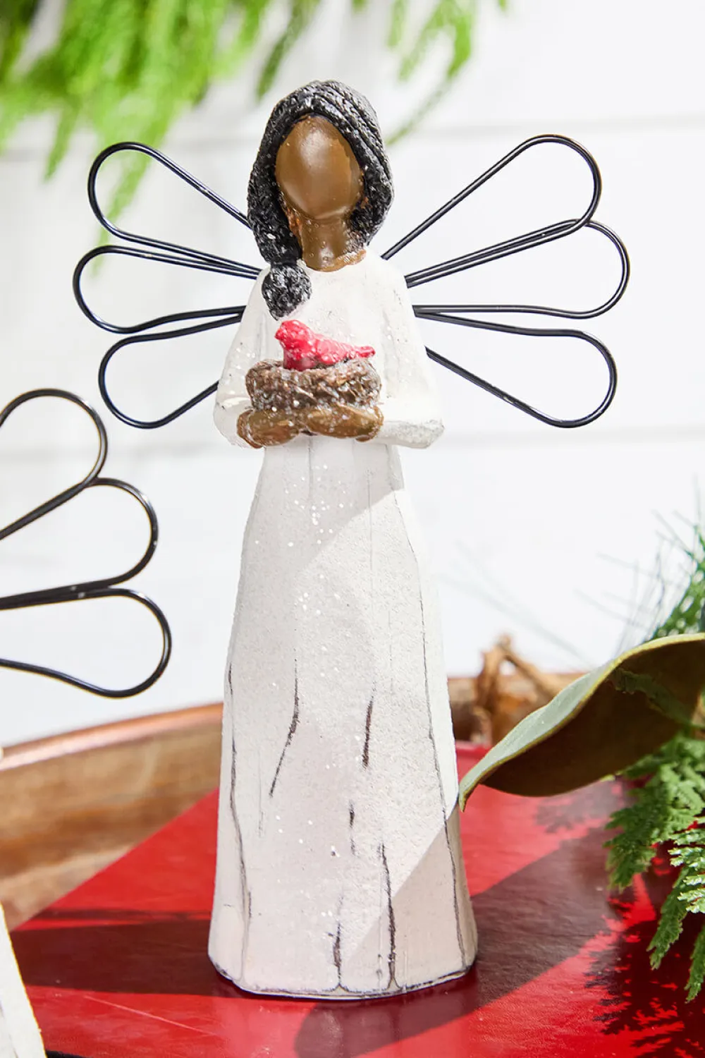 Decorator's Warehouse 7" Natural Tabletop Angel > Cardinal|Santas & Angels