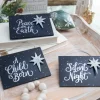 Decorator's Warehouse 4.5" Navy Holy Night Plaque Ornament > Christmas Decor|Nativity Ornaments