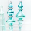 Decorator's Warehouse 9.5" Northern Sky Blue Glass Finial Ornament > Christmas Decor|Blue Christmas