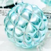 Decorator's Warehouse 4" Northern Sky Blue Quilted Glass Ornament > Christmas Decor|Blue Christmas