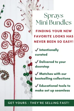 Decorator's Warehouse North Pole Party Sprays Mini Bundle > Tree Toppers|Sprays Mini Bundles