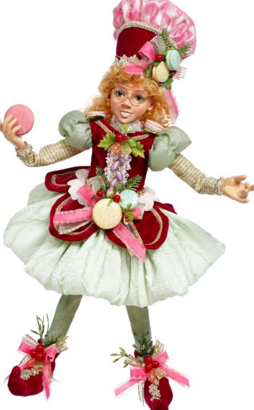 Decorator's Warehouse 18" North Pole Pretty in Pink Elf, Medium - Mark Roberts > Mark Roberts