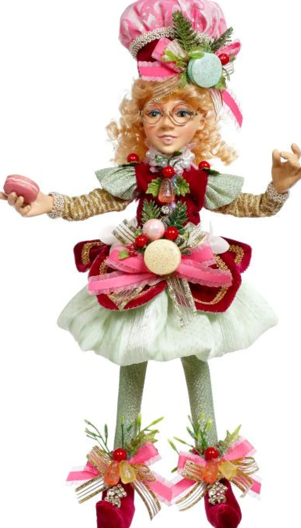 Decorator's Warehouse 14" North Pole Pretty in Pink Elf, Small - Mark Roberts > Mark Roberts