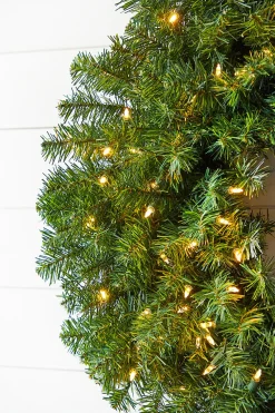 Decorator's Warehouse 30" Norway Pine Wreath LED > Christmas Decor|Outdoor Lighting