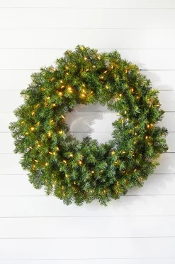 Decorator's Warehouse 36" Norway Pine Wreath 320T/150WW LED WL/UL > 36"|Christmas Decor