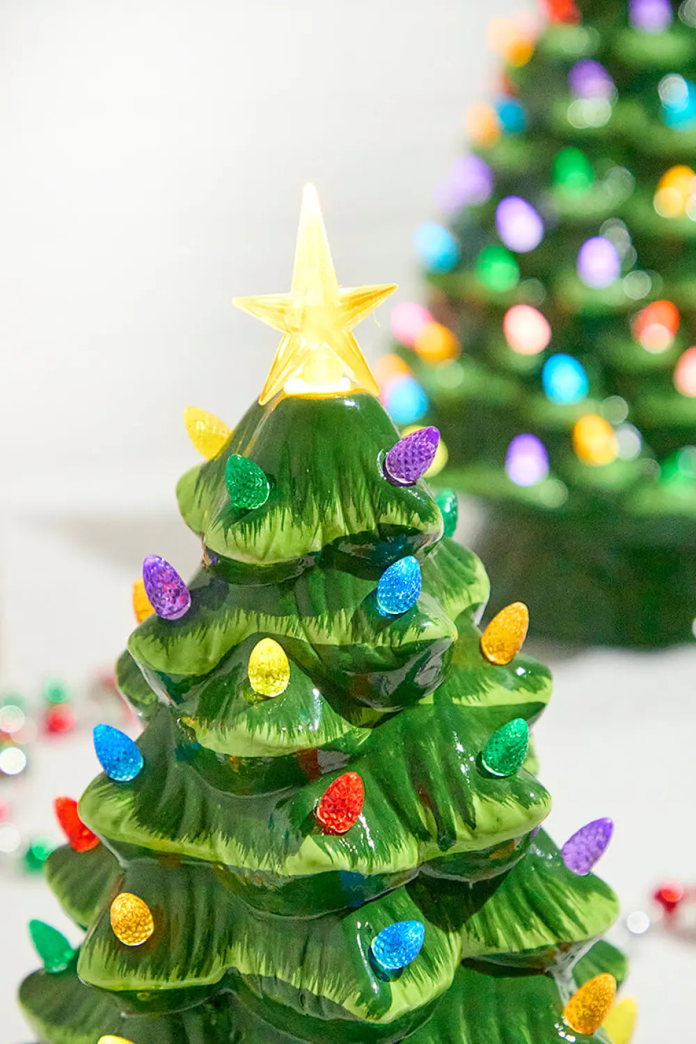 Decorator's Warehouse 12" Nostalgic Tree Green > Vintage Christmas Lights|Tabletop & Accent Trees