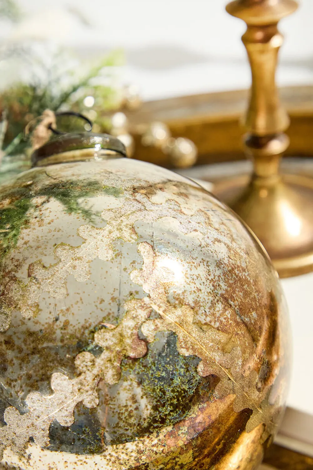Decorator's Warehouse 6" Notre Dame Glass Ball Ornament > Christmas Decor|Natural Elegance