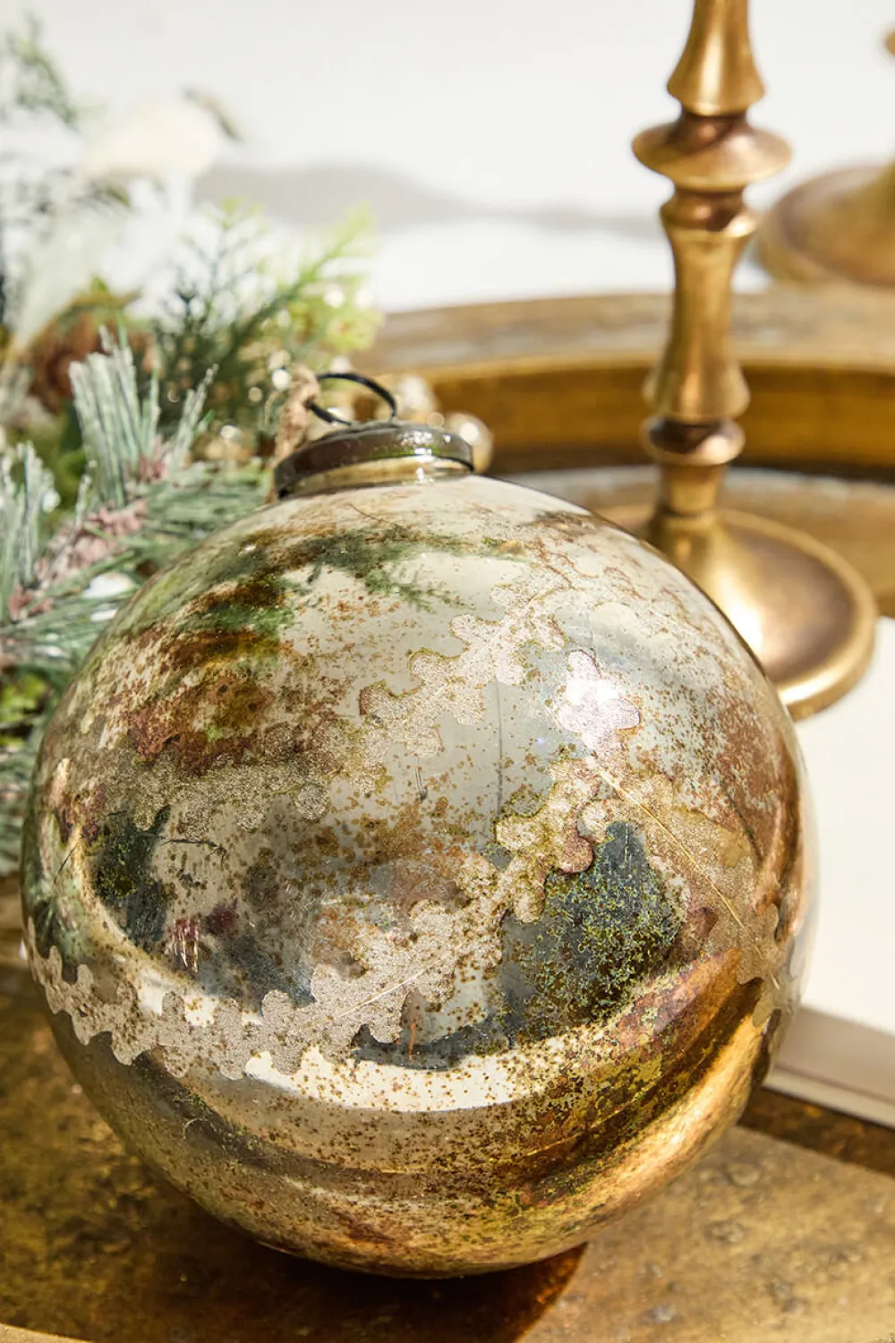 Decorator's Warehouse 6" Notre Dame Glass Ball Ornament > Christmas Decor|Natural Elegance