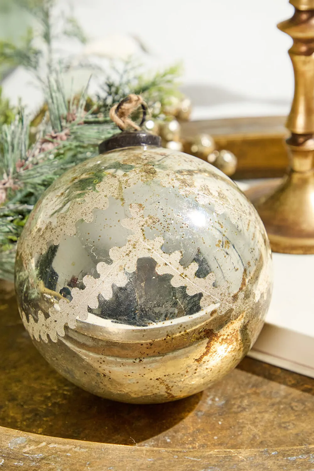 Decorator's Warehouse 5" Notre Dame Glass Ball Ornament > Christmas Decor|Natural Elegance
