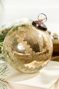 Decorator's Warehouse 4" Notre Dame Glass Ball Ornament > Christmas Decor|Natural Elegance