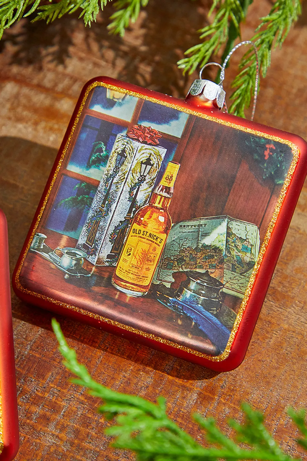 Decorator's Warehouse 4" Old Saint Nick's Bourbon Ornament > Christmas Decor|Christmas Ornaments