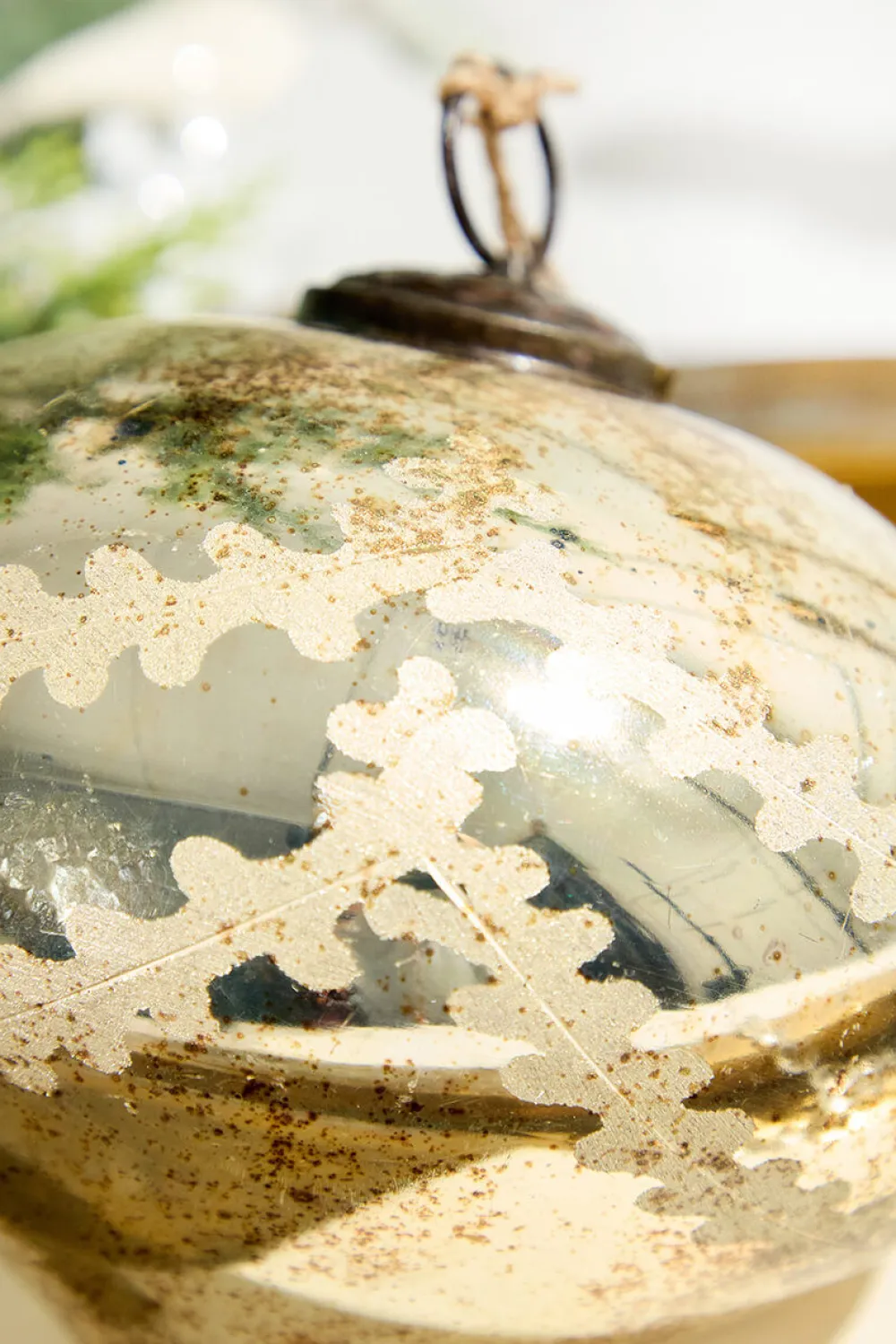 Decorator's Warehouse 6" Onion Ornament Notre Dame Glass > Christmas Decor|Natural Elegance
