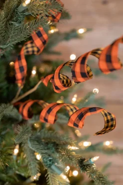 Decorator's Warehouse Orange & Black Double Sided Plaid Fall Spray > Fall Decor|Halloween