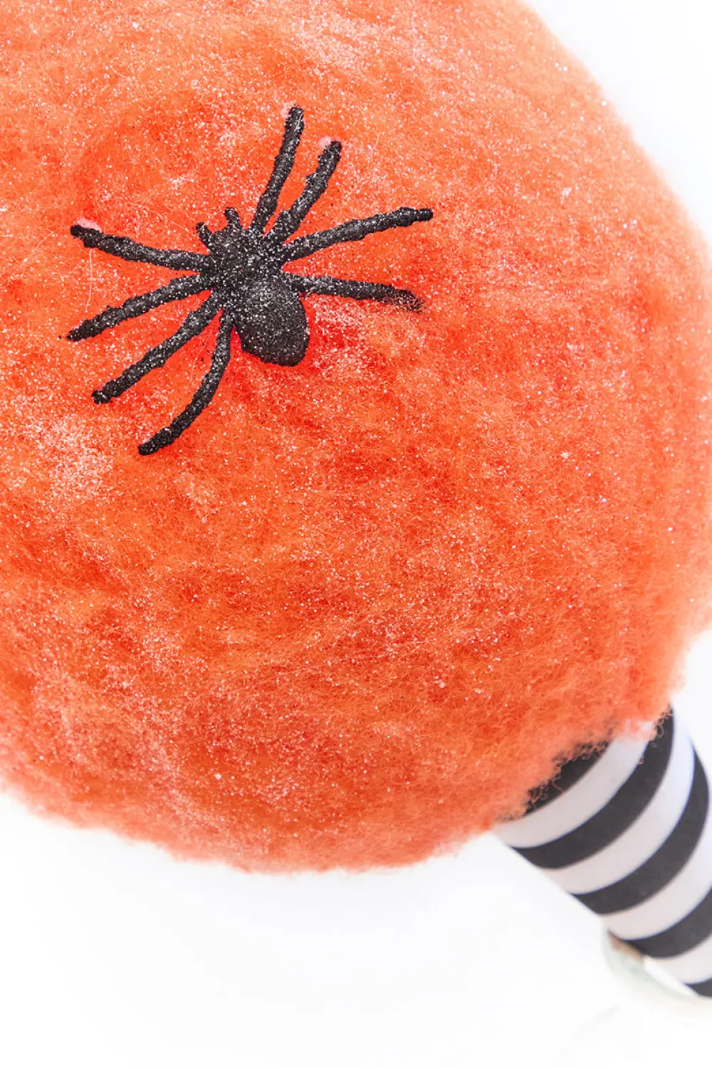 Decorator's Warehouse 14" Orange Glitter Cotton Candy Halloween Ornament > Halloween|Halloween