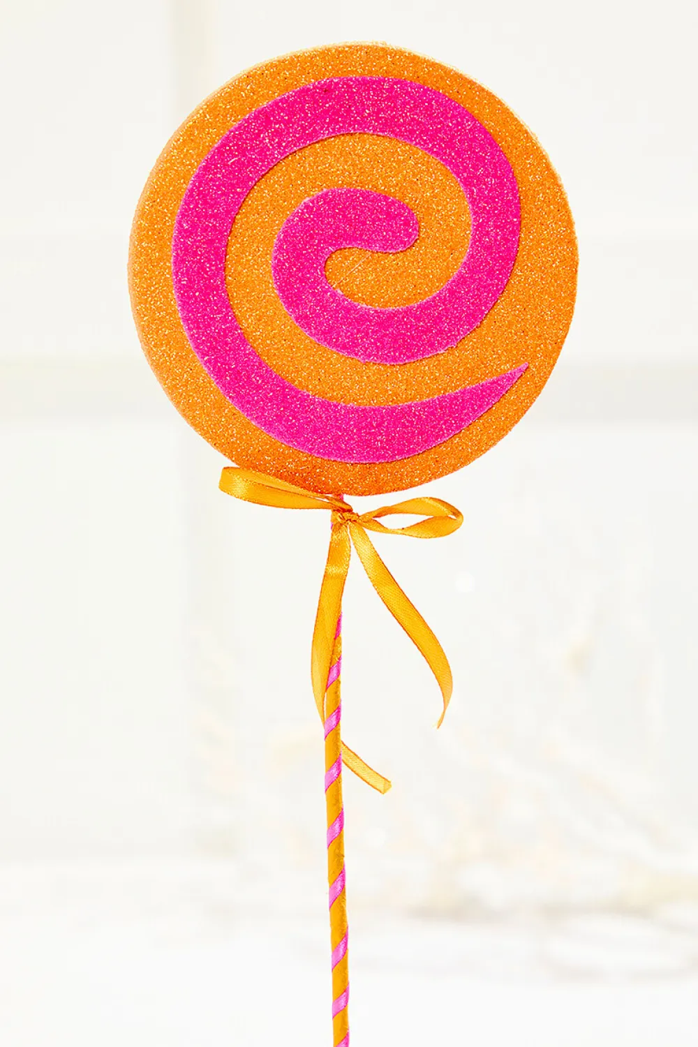Decorator's Warehouse 17" Orange & Pink Lollipop Pick > Halloween|Halloween