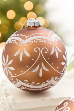 Decorator's Warehouse 4" - 6" Ornate Gingerbread Glass Ornament > Sugar & Spice|Christmas Decor