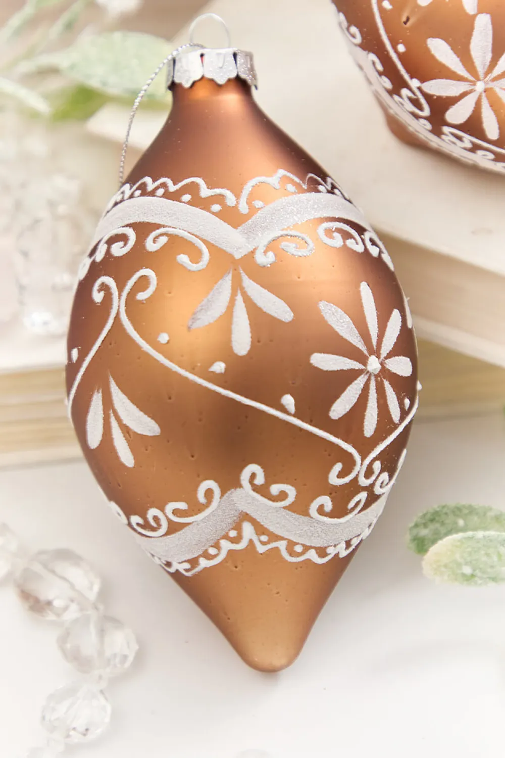 Decorator's Warehouse 4" - 6" Ornate Gingerbread Glass Ornament > Sugar & Spice|Christmas Decor