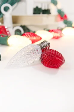 Decorator's Warehouse 500' Outdoor Christmas Lighting Kit - Warm White/Red > Outdoor Christmas Lighting Kits|C9 Bulbs