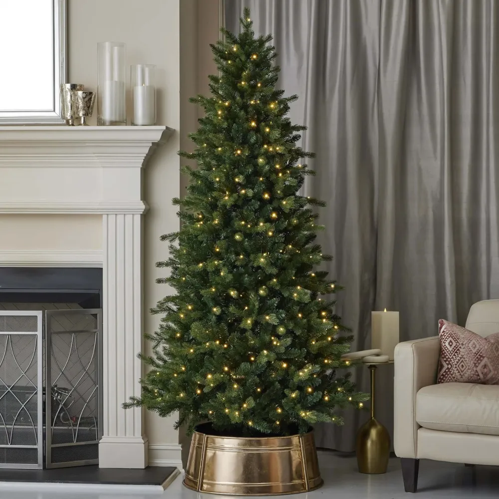 Decorator's Warehouse 6' Palmetto LED Pine Tree > Green|Color Changing