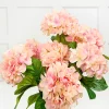 Decorator's Warehouse 20.5" Peach Hydrangea Bush > Easter Table Decor|Easter Decor