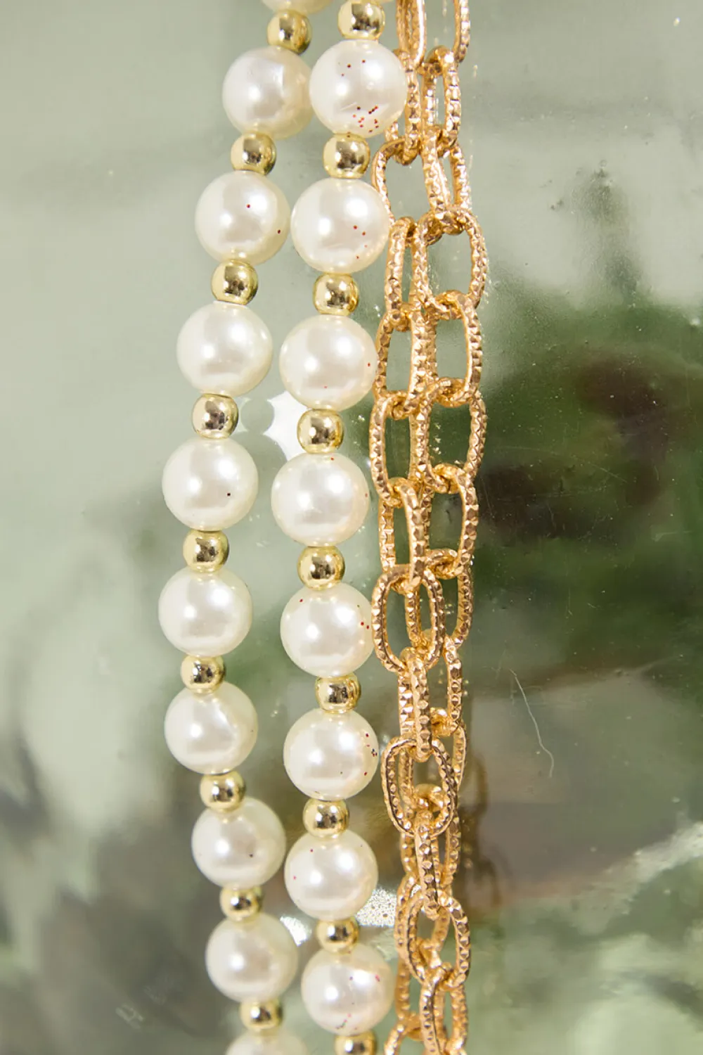 Decorator's Warehouse 27" Pearl Chain and Bead Garland > Christmas Decor|Natural Elegance