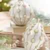 Decorator's Warehouse 4" - 6" Pearl Embellished Glass Ornament > Christmas Decor|Natural Elegance