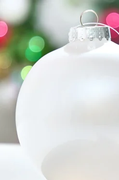 Decorator's Warehouse 6" Pearl Iridescent Ball Ornament > Christmas Decor|Shatterproof