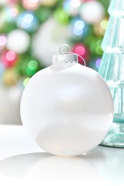 Decorator's Warehouse 6" Pearl Iridescent Ball Ornament > Christmas Decor|Shatterproof