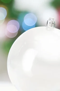 Decorator's Warehouse 4" Pearl Iridescent Ball Ornament > Retro Brites|Christmas Decor