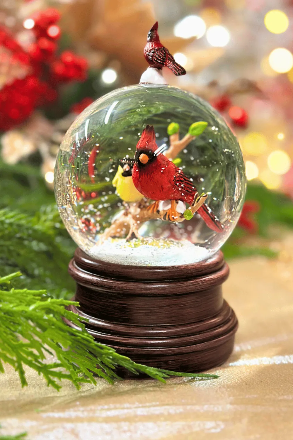 Decorator's Warehouse 8" Penguin or Cardinal Snow Globe > Water Globes|Sale