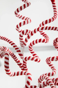 Decorator's Warehouse 23” Peppermint Curly Spray > Christmas Decor|Christmas Sprays