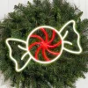 Decorator's Warehouse 10.6" Peppermint Round Candy Lit Neon Sign > Peppermint|Christmas Decor