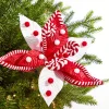 Decorator's Warehouse 22" Peppermint Swirl Poinsettia Stem > Christmas Decor|Storyville