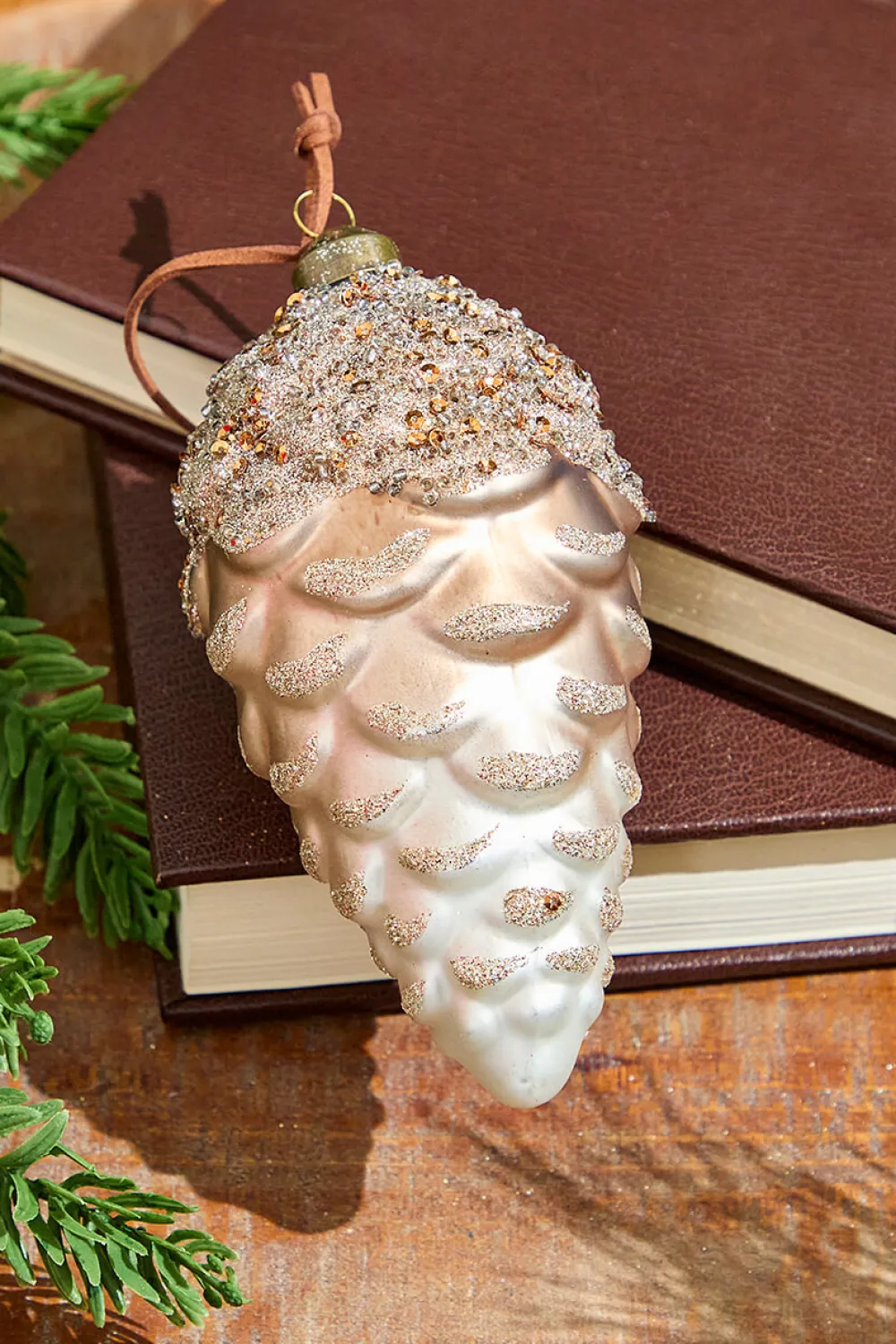 Decorator's Warehouse 6" Pinecone Glass Ornament > Christmas Decor|Christmas Ornaments