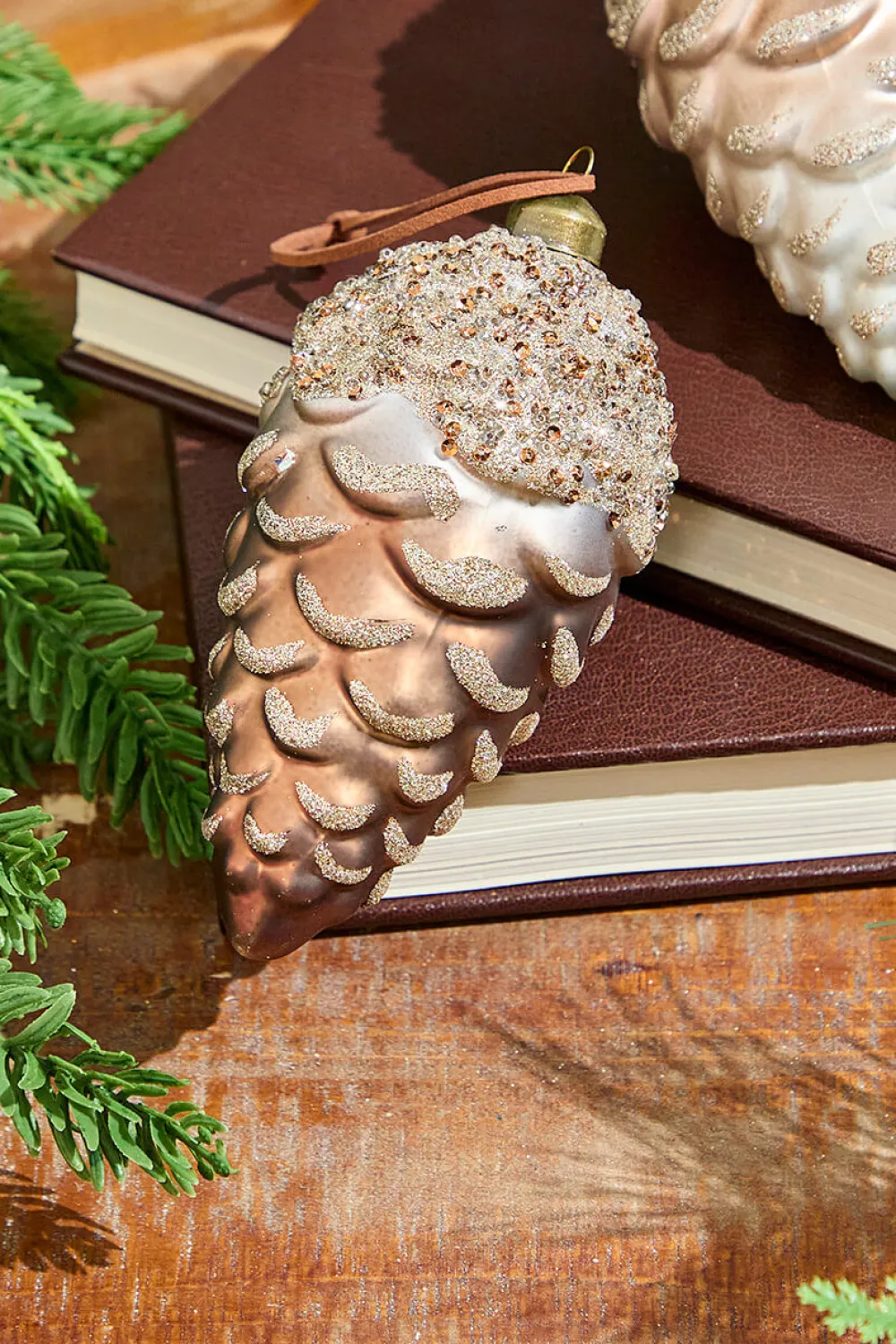 Decorator's Warehouse 6" Pinecone Glass Ornament > Christmas Decor|Christmas Ornaments