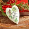 Decorator's Warehouse 5.5" Pine Heart Ornament > Christmas Ornaments|Cardinal