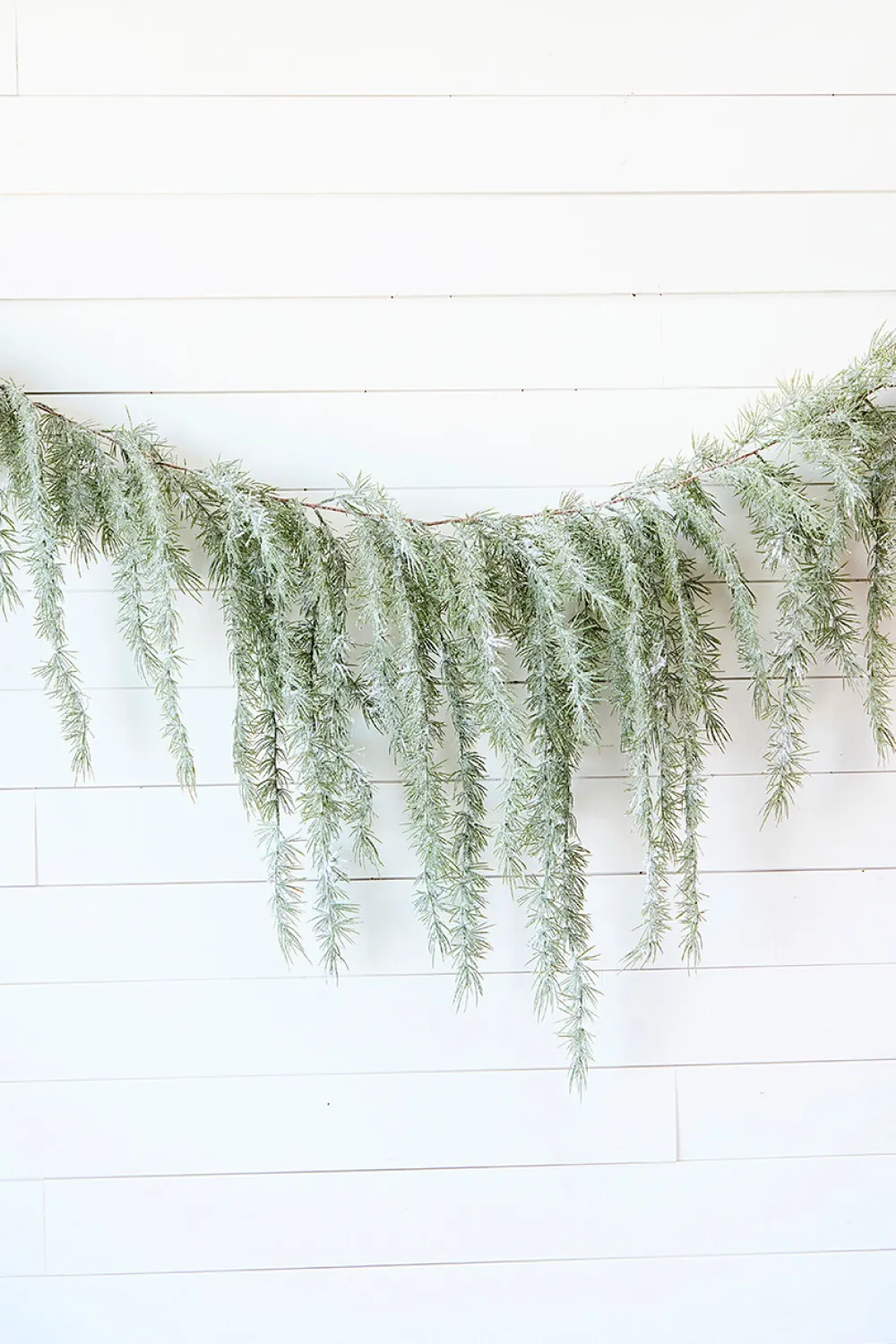 Decorator's Warehouse 6' Pine Weeping Garland with Frost > Real Touch Garlands|Natural Greenery