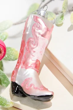 Decorator's Warehouse Pink Cowboy Boot Ornament > Christmas Decor|Personalized