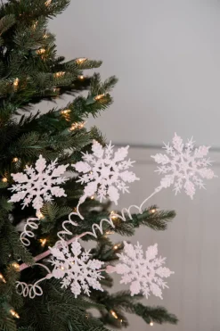 Decorator's Warehouse 25” Pink Curly Snowflake Stem > Kristin'S Picks|Santa'S Sweet Shoppe