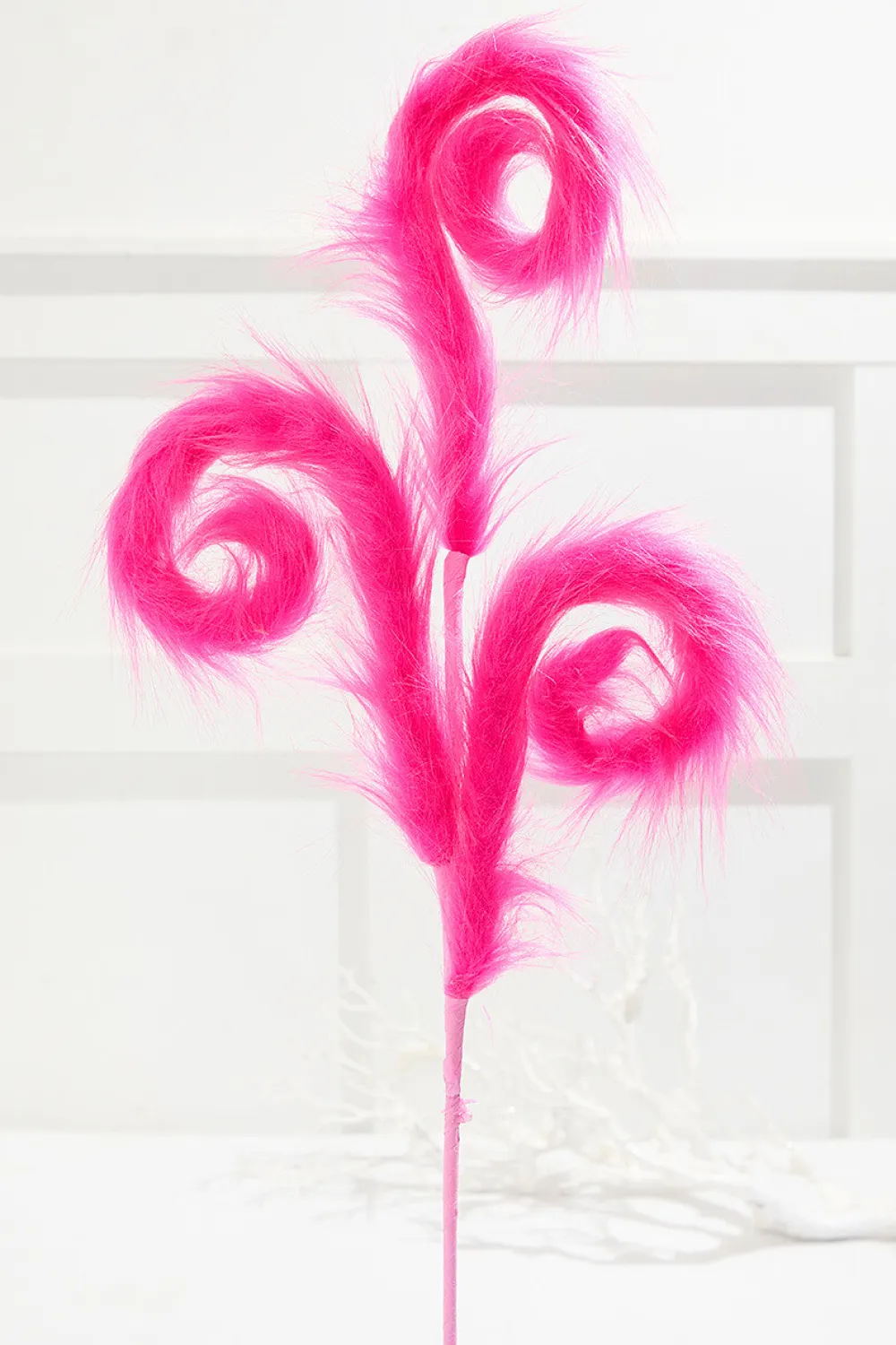 Decorator's Warehouse 28" Pink Furry Spiral Curly Spray > Halloween|Halloween