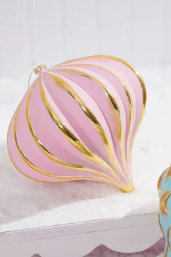 Decorator's Warehouse 6" Pink Gold Onion Ornament > Christmas Decor|Valentine'S Decor
