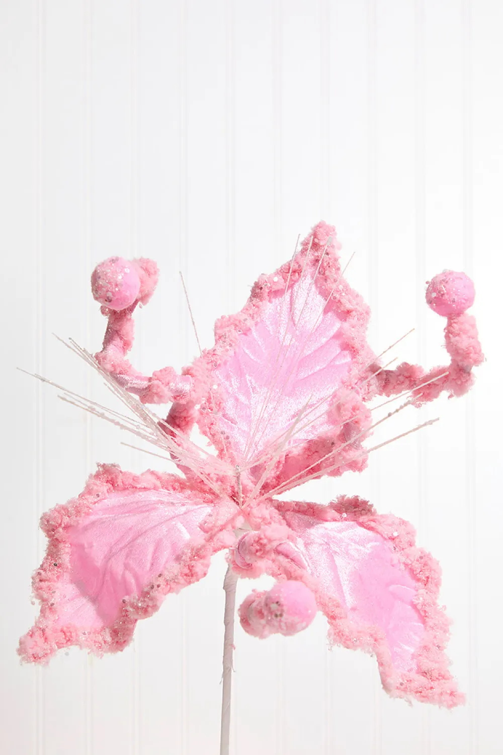 Decorator's Warehouse 10" Pink Holly Stem > Santa'S Sweet Shoppe|Christmas Flowers