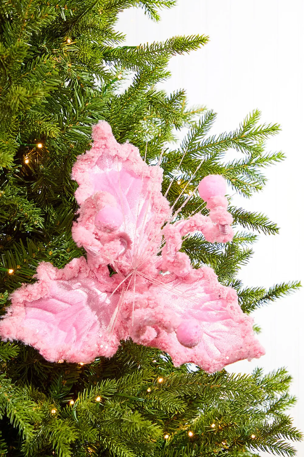 Decorator's Warehouse 10" Pink Holly Stem > Santa'S Sweet Shoppe|Christmas Flowers