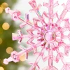Decorator's Warehouse 8" Pink Iridescent Snowflake Ornament > Christmas Decor|Christmas Ornaments