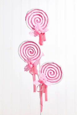 Decorator's Warehouse 24" Pink Lollipop Spray > Christmas Sprays|Christmas Decor