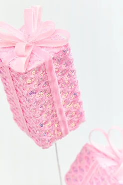 Decorator's Warehouse 28" Pink Mesh Gift Box Spray > Santa'S Sweet Shoppe|2026 New Additions